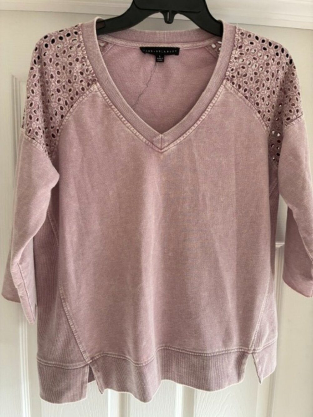 Jane + Delancy v neck sweatshirt, size small